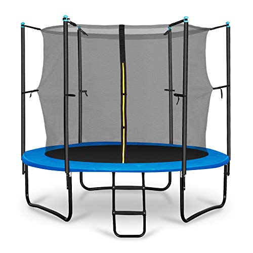 Klarfit Rocketboy 250 Cama elástica trampolin con Red de Seguridad (Superficie Base 250 cm diametro, sujecion 3 Patas Doble, Varillas de sujecion Acolchadas, Lona Resistente a los Rayos UV, Protector Klarfit Rocketboy 250 Cama elástica trampolin con Red de Seguridad (Superficie Base 250 cm diametro, sujecion 3 Patas Doble, Varillas de sujecion Acolchadas, Lona Resistente a los Rayos UV, Protector