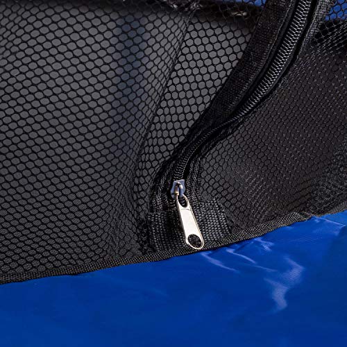 Klarfit Rocketkid - Cama eslástica, Cama elástica Infantil, A Partir de 3 años, 140 cm, Red de Seguridad, Suspensión de Cuerda elástica, Carga máx. 50 kg, Borde Acolchado, Azul Klarfit Rocketkid - Cama eslástica, Cama elástica Infantil, A Partir de 3 años, 140 cm, Red de Seguridad, Suspensión de Cuerda elástica, Carga máx. 50 kg, Borde Acolchado, Azul