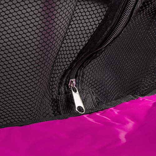 Klarfit Rocketkid - Cama eslástica, Cama elástica Infantil, A Partir de 3 años, 140 cm, Red de Seguridad, Suspensión de Cuerda elástica, Carga máx. 50 kg, Borde Acolchado, Rosa Klarfit Rocketkid - Cama eslástica, Cama elástica Infantil, A Partir de 3 años, 140 cm, Red de Seguridad, Suspensión de Cuerda elástica, Carga máx. 50 kg, Borde Acolchado, Rosa