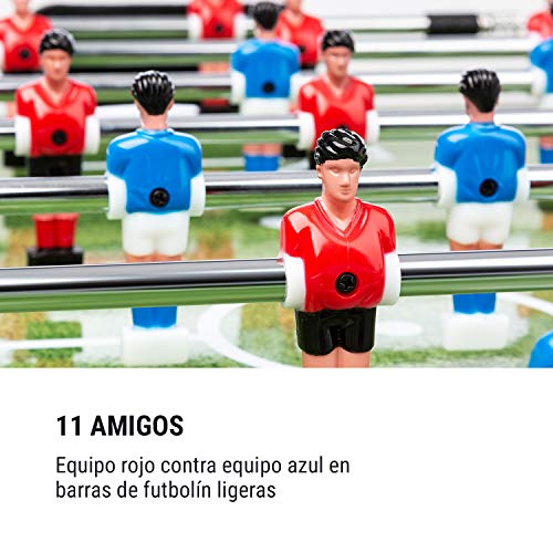 Klarfit Spin 2 en 1 mesa de juegos con billar y furbolín, mesa de billar de 105 x 58 cm / revestimiento en verde, futbolín, incluye accesorios de juego, mesa giratoria para cambiar de juego, blanco Klarfit Spin 2 en 1 mesa de juegos con billar y furbolín, mesa de billar de 105 x 58 cm / revestimiento en verde, futbolín, incluye accesorios de juego, mesa giratoria para cambiar de juego, blanco