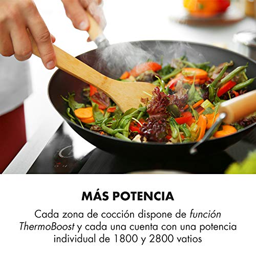 Klarstein Delicatessa Slim Domino – placa de inducción, zona flexible, autárquico, encastrable, reconocimiento de ollas, programable, táctil, vitrocerámica, 3500 W de potencia, 2 zonas, negro Klarstein Delicatessa Slim Domino – placa de inducción, zona flexible, autárquico, encastrable, reconocimiento de ollas, programable, táctil, vitrocerámica, 3500 W de potencia, 2 zonas, negro