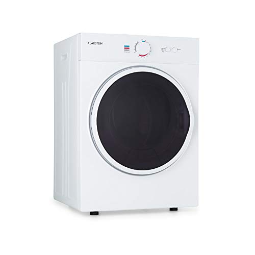 Klarstein Jet Set - Secadora de ropa por salida de aire, Potencia 1020 W, 2 niveles, Temporizador 20-200 min, Tambor de acero inoxidable, Capacidad 3 kg, 60 dB, Extractor, 49 x 69 x 47,5 cm, Blanco Klarstein Jet Set - Secadora de ropa por salida de aire, Potencia 1020 W, 2 niveles, Temporizador 20-200 min, Tambor de acero inoxidable, Capacidad 3 kg, 60 dB, Extractor, 49 x 69 x 47,5 cm, Blanco