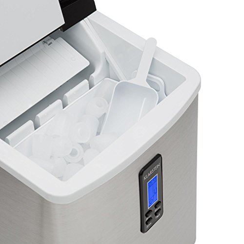 Klarstein Mr. Frost - Máquina de hacer hielo, Tanque de agua 3,3 L, Capacidad de 15 kg, 150 W, 3 tamaños, Preparación en 6-13 min. Aprox, Temporizador, Pantalla LCD, Indicador nivel agua, Negro Klarstein Mr. Frost - Máquina de hacer hielo, Tanque de agua 3,3 L, Capacidad de 15 kg, 150 W, 3 tamaños, Preparación en 6-13 min. Aprox, Temporizador, Pantalla LCD, Indicador nivel agua, Negro