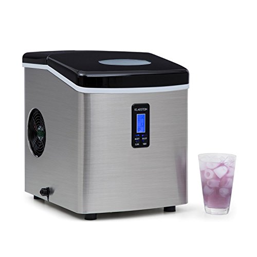 Klarstein Mr. Frost - Máquina de hacer hielo, Tanque de agua 3,3 L, Capacidad de 15 kg, 150 W, 3 tamaños, Preparación en 6-13 min. Aprox, Temporizador, Pantalla LCD, Indicador nivel agua, Negro Klarstein Mr. Frost - Máquina de hacer hielo, Tanque de agua 3,3 L, Capacidad de 15 kg, 150 W, 3 tamaños, Preparación en 6-13 min. Aprox, Temporizador, Pantalla LCD, Indicador nivel agua, Negro