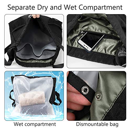 KLAS REMO Mochila Deportiva,Mochila de Deporte Mochila de Gimnasia Mochila de Cuerda Unisex para Playa Gimnasio Viaje Escuela Acampada -Negro KLAS REMO Mochila Deportiva,Mochila de Deporte Mochila de Gimnasia Mochila de Cuerda Unisex para Playa Gimnasio Viaje Escuela Acampada -Negro