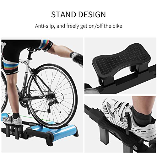 Klevsoure Rodillos de Entrenador de Bicicleta Interior Ejercicio en casa Bicicleta Ciclismo Entrenamiento Fitness Bicicleta Entrenador MTB Rodillos de Bicicleta de Carretera