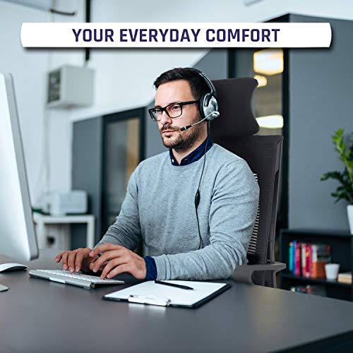 KLIM™ K300 Office Chair - Silla de Oficina ergonómica con reposacabezas + Cojín y Tela Suaves + hasta 135 kg + Silla de Escritorio con Ruedas para Oficina y casa + 5 años de garantía + Nueva 2020 KLIM™ K300 Office Chair - Silla de Oficina ergonómica con reposacabezas + Cojín y Tela Suaves + hasta 135 kg + Silla de Escritorio con Ruedas para Oficina y casa + 5 años de garantía + Nueva 2020
