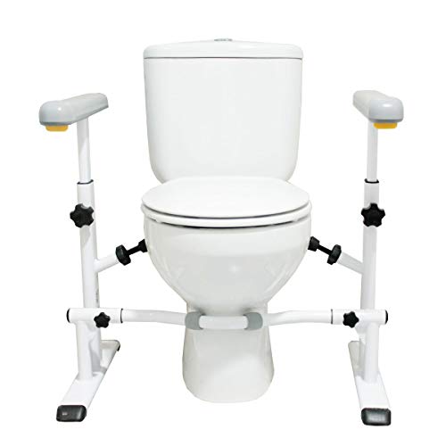 KMINA - Barra de baño minusvalidos, Asideros baño, Reposabrazos inodoro, Barra WC minusvalidos, Barra inodoro