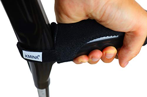 KMINA - Funda muletas (Pack x2 uds.), Accesorios muletas, Almohadilla para muletas adulto acolchadas, Empuñaduras muletas