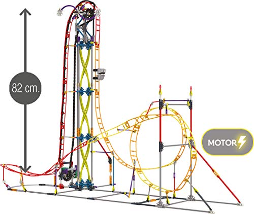K'nex Cars Thrill Rides. Montaña Rusa Electric Inferno. Juego de Construcción con Motor.639 Piezas. A Partir de 9 años. (Ref. 41213) (Chicos K'nex Cars Thrill Rides. Montaña Rusa Electric Inferno. Juego de Construcción con Motor.639 Piezas. A Partir de 9 años. (Ref. 41213) (Chicos
