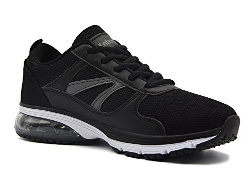 Knixmax-Zapatillas de Running para Mujer, Zapatillas de Deportivas para Correr Al Aire Libre Zapatos Gimnasia Ligero Fitness Casual Sneakers Zapatillas Ligeras Cómodas y Transpirables, Negro EU 37