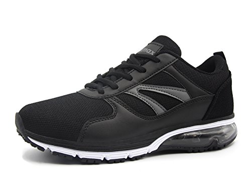 Knixmax-Zapatillas de Running para Mujer, Zapatillas de Deportivas para Correr Al Aire Libre Zapatos Gimnasia Ligero Fitness Casual Sneakers Zapatillas Ligeras Cómodas y Transpirables, Negro EU 37