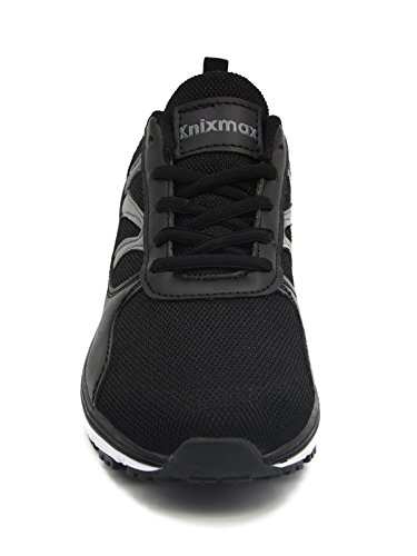 Knixmax-Zapatillas de Running para Mujer, Zapatillas de Deportivas para Correr Al Aire Libre Zapatos Gimnasia Ligero Fitness Casual Sneakers Zapatillas Ligeras Cómodas y Transpirables, Negro EU 37 Knixmax-Zapatillas de Running para Mujer, Zapatillas de Deportivas para Correr Al Aire Libre Zapatos Gimnasia Ligero Fitness Casual Sneakers Zapatillas Ligeras Cómodas y Transpirables, Negro EU 37