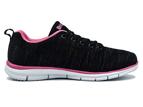 Knixmax-Zapatillas Deportivas para Mujer, Zapatillas de Running Fitness Sneakers Zapatos de Correr Aire Libre Deportes Casual Zapatillas Ligeras para Correr Transpirable, EU39 Negre Rose Knixmax-Zapatillas Deportivas para Mujer, Zapatillas de Running Fitness Sneakers Zapatos de Correr Aire Libre Deportes Casual Zapatillas Ligeras para Correr Transpirable, EU39 Negre Rose