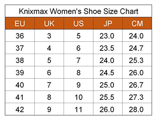 Knixmax-Zapatillas Deportivas para Mujer, Zapatillas de Running Fitness Sneakers Zapatos de Correr Aire Libre Deportes Casual Zapatillas Ligeras para Correr Transpirable, EU39 Negre Rose