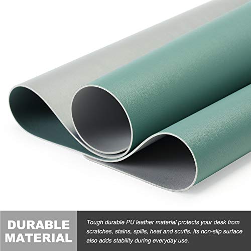 Knodel Alfombrilla de Escritorio, Estera del Escritorio de Oficina, Vade para Escritorio Hecho de Cuero PU, Alfombrilla del Escritorio del Ordenador portátil, Doble Cara (43 x 90cm, Green) Knodel Alfombrilla de Escritorio, Estera del Escritorio de Oficina, Vade para Escritorio Hecho de Cuero PU, Alfombrilla del Escritorio del Ordenador portátil, Doble Cara (43 x 90cm, Green)