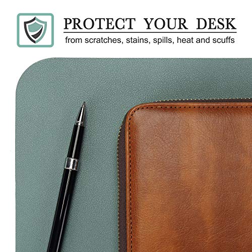 Knodel Alfombrilla de Escritorio, Estera del Escritorio de Oficina, Vade para Escritorio Hecho de Cuero PU, Alfombrilla del Escritorio del Ordenador portátil, Doble Cara (43 x 90cm, Green) Knodel Alfombrilla de Escritorio, Estera del Escritorio de Oficina, Vade para Escritorio Hecho de Cuero PU, Alfombrilla del Escritorio del Ordenador portátil, Doble Cara (43 x 90cm, Green)