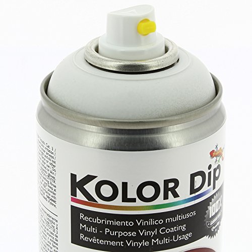 Kolor Dip KD11002 Pintura en Spray con Vinilo Líquido Extraible, Blanco Kolor Dip KD11002 Pintura en Spray con Vinilo Líquido Extraible, Blanco