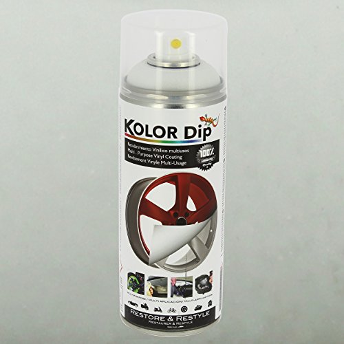 Kolor Dip KD11002 Pintura en Spray con Vinilo Líquido Extraible, Blanco Kolor Dip KD11002 Pintura en Spray con Vinilo Líquido Extraible, Blanco