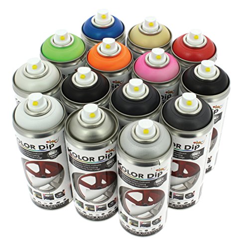Kolor Dip KD11002 Pintura en Spray con Vinilo Líquido Extraible, Blanco Kolor Dip KD11002 Pintura en Spray con Vinilo Líquido Extraible, Blanco