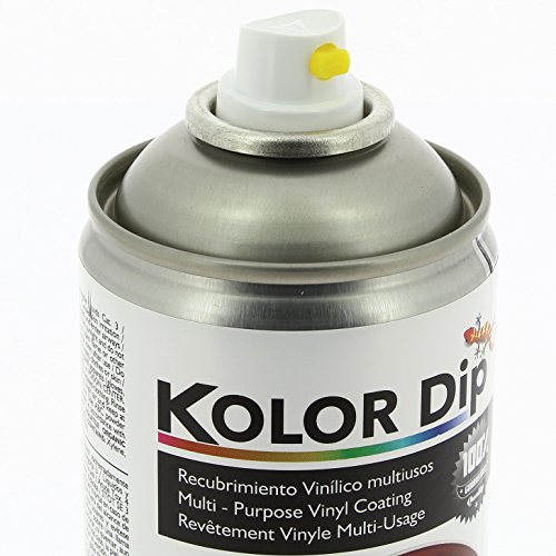 Kolor Dip Spain KD10001 Pintura en Spray con Vinilo Líquido Extraible, Laca Brillante Kolor Dip Spain KD10001 Pintura en Spray con Vinilo Líquido Extraible, Laca Brillante