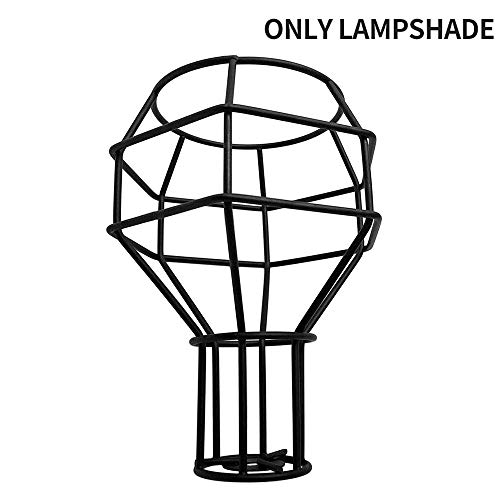 Konesky Vendimia Jaula Pantalla de Lámpara, Retro Bricolaje Iluminación de Alambre de Hierro Luz Colgante Accesorio Pantallas de Repuesto de Jaula de Guardia (Forma de pomelo) Konesky Vendimia Jaula Pantalla de Lámpara, Retro Bricolaje Iluminación de Alambre de Hierro Luz Colgante Accesorio Pantallas de Repuesto de Jaula de Guardia (Forma de pomelo)