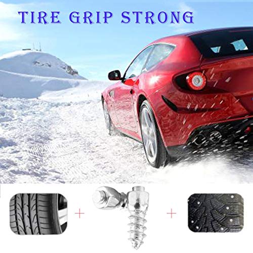 Kongqiabona-UK 100 Piezas de Rueda de Clavo de Acero de tungsteno Antideslizante neumático de Clavo Perno de neumático Duradero Coche ATV Emergencia de Invierno Kongqiabona-UK 100 Piezas de Rueda de Clavo de Acero de tungsteno Antideslizante neumático de Clavo Perno de neumático Duradero Coche ATV Emergencia de Invierno