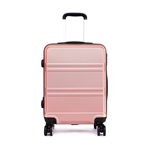 Kono Maleta de Cabina de ABS de 20 Pulgadas con Diseño Esculpido en Horizontal,4 Ruedas,55x40x22cm Kono Maleta de Cabina de ABS de 20 Pulgadas con Diseño Esculpido en Horizontal,4 Ruedas,55x40x22cm