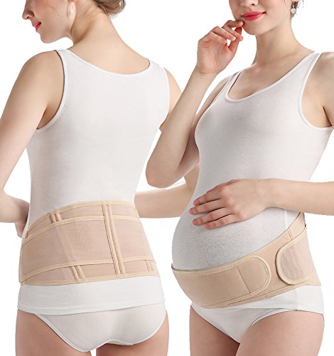 KOOYOL Fajas Embarazo Premamá Ajustable Cinturón Apoyo Abdominal Transpirable Embarazadas Mujeres para Evitar Dolor Espalda KOOYOL Fajas Embarazo Premamá Ajustable Cinturón Apoyo Abdominal Transpirable Embarazadas Mujeres para Evitar Dolor Espalda