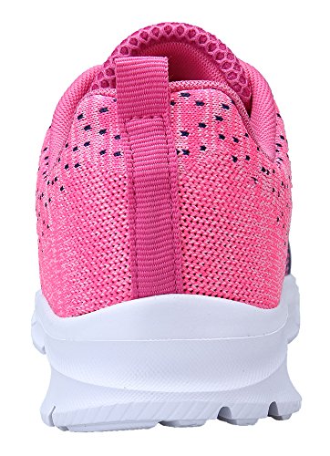 KOUDYEN Zapatillas Deportivas de Mujer Hombre Running Zapatos para Correr Gimnasio Calzad (Rosado Azul, Numeric_40)