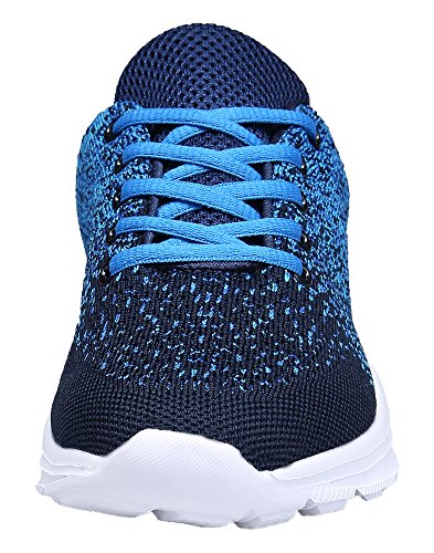 KOUDYEN Zapatillas Deportivas de Mujer Hombre Running Zapatos para Correr Gimnasio Calzado Unisex (EU43, Azul)