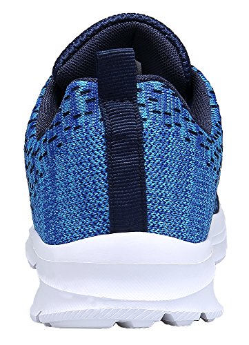 KOUDYEN Zapatillas Deportivas de Mujer Hombre Running Zapatos para Correr Gimnasio Calzado Unisex (EU43, Azul)