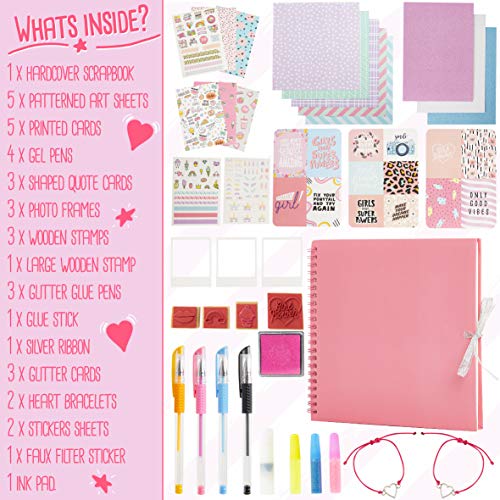 KreativeKraft Kit de Manualidades para Niños Scrapbooking, Incluye Pegatinas de Unicornio Album Fotos Scrapbook Boligrafos de Gel Purpurina, Regalos Originales para Niños Niñas 8+ KreativeKraft Kit de Manualidades para Niños Scrapbooking, Incluye Pegatinas de Unicornio Album Fotos Scrapbook Boligrafos de Gel Purpurina, Regalos Originales para Niños Niñas 8+