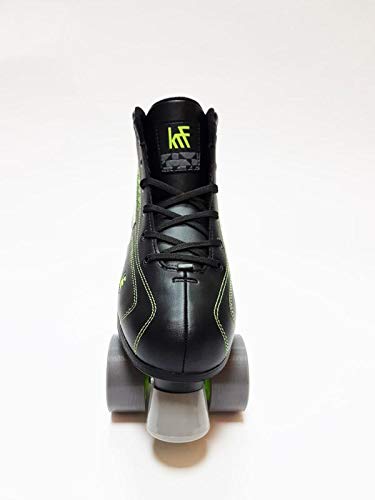 KRF Hockey Chronos Patines en Paralelo, Hombre, Negro/Verde, 34 KRF Hockey Chronos Patines en Paralelo, Hombre, Negro/Verde, 34