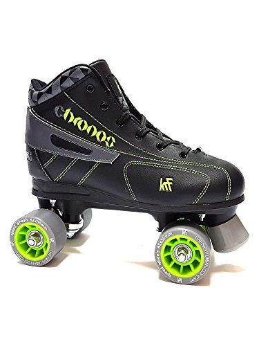 KRF Hockey Chronos Patines en Paralelo, Hombre, Negro/Verde, 34