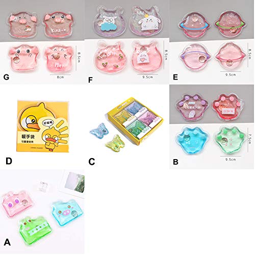 KRISWU Mini calentador de manos de gel de invierno lindo dibujo animado instantáneo auto calentador calentador de bolsillo reutilizable para niños mujeres hombres interior al aire libre oficina hogar KRISWU Mini calentador de manos de gel de invierno lindo dibujo animado instantáneo auto calentador calentador de bolsillo reutilizable para niños mujeres hombres interior al aire libre oficina hogar
