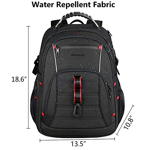 KROSER Mochila para Portátil de Viaje 17" Grande Mochila para Computadora Elegante Mochila Universitaria con Bolsillos RFID Hidrófugo para Escuela/ Negocios/ Hombres/Mujeres Laptop Backpack