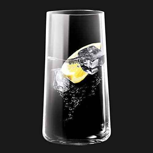 Krosno Grande Vasos de Agua Highball | Set 12 Piezas | 540 ML | Avant-Garde Collection Uso en Casa, Restaurante y en Fiestas | Apto para Microondas y Lavavajillas