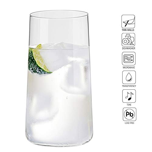 Krosno Grande Vasos de Agua Highball | Set 12 Piezas | 540 ML | Avant-Garde Collection Uso en Casa, Restaurante y en Fiestas | Apto para Microondas y Lavavajillas Krosno Grande Vasos de Agua Highball | Set 12 Piezas | 540 ML | Avant-Garde Collection Uso en Casa, Restaurante y en Fiestas | Apto para Microondas y Lavavajillas