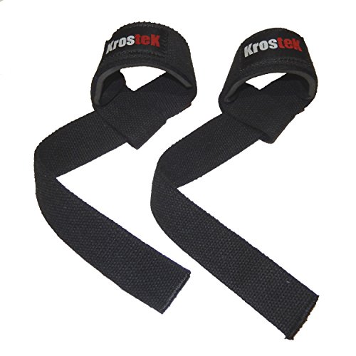 KrosteK Correas Profesionales Acolchadas para Levantamiento de Pesas. Remo. Dominadas. Pull-ups. Jalones KrosteK Correas Profesionales Acolchadas para Levantamiento de Pesas. Remo. Dominadas. Pull-ups. Jalones