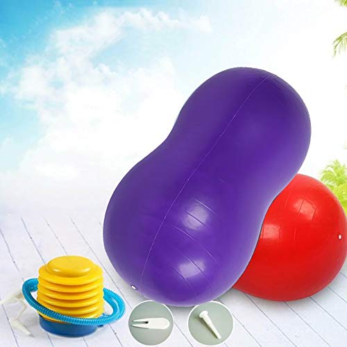KRUIHAN Cacahuete en Forma de Yoga Pelota Ejercicio en Casa Deportes Gimnasio Pérdida de Peso Equilibrio Entrenamiento de Terapia Fsica Equipo(Púrpura) KRUIHAN Cacahuete en Forma de Yoga Pelota Ejercicio en Casa Deportes Gimnasio Pérdida de Peso Equilibrio Entrenamiento de Terapia Fsica Equipo(Púrpura)