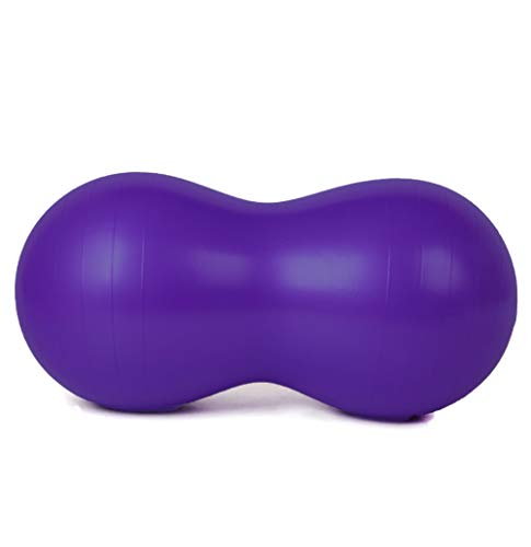 KRUIHAN Cacahuete en Forma de Yoga Pelota Ejercicio en Casa Deportes Gimnasio Pérdida de Peso Equilibrio Entrenamiento de Terapia Fsica Equipo(Púrpura)