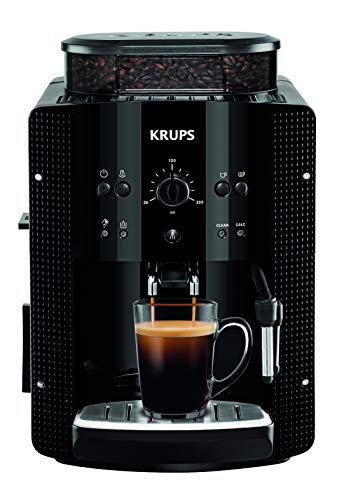 Krups EA8108 Roma - Cafetera Superautomática, 15 bares, molinillo de café cónico de metal, con selección de cantidad e intensidad de café, boquilla de vapor, 2 boquillas, incluye kit limpieza Krups EA8108 Roma - Cafetera Superautomática, 15 bares, molinillo de café cónico de metal, con selección de cantidad e intensidad de café, boquilla de vapor, 2 boquillas, incluye kit limpieza