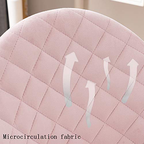 KST Silla de Oficina para el hogar Silla de Trabajo para computadora Silla de Escritorio Ajustable con reposabrazos, Ruedas giratorias de 360 ° para Office Leisure Rosa KST Silla de Oficina para el hogar Silla de Trabajo para computadora Silla de Escritorio Ajustable con reposabrazos, Ruedas giratorias de 360 ° para Office Leisure Rosa