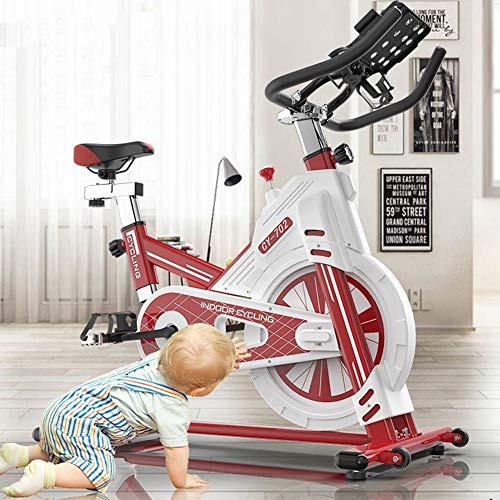 KuaiKeSport Bicicleta Spinning Profesional,Indoor Cycling Electromagnético,Resistencia Variable Asiento y Manillar Ajustables Bicicleta Estatica con Soporte Multifunción Ventosa Antideslizante