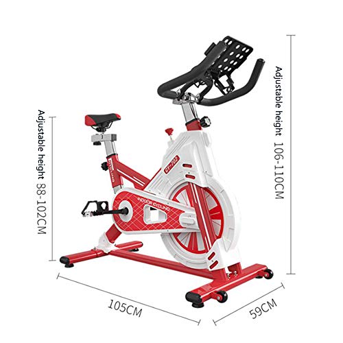 KuaiKeSport Bicicleta Spinning Profesional,Indoor Cycling Electromagnético,Resistencia Variable Asiento y Manillar Ajustables Bicicleta Estatica con Soporte Multifunción Ventosa Antideslizante