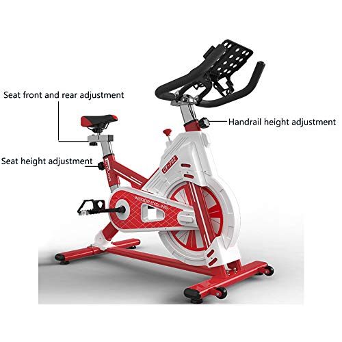 KuaiKeSport Bicicleta Spinning Profesional,Indoor Cycling Electromagnético,Resistencia Variable Asiento y Manillar Ajustables Bicicleta Estatica con Soporte Multifunción Ventosa Antideslizante