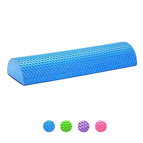 KuaiKeSport Foam Roller Semicirculo,Rodillo de Espuma para Terapia de Masaje Roller Foam para Muscular Yoga para Músculos Tensos Dolorosos Rodillo para Equipo de Entrenamiento de Equilibrio,Blue,90cm