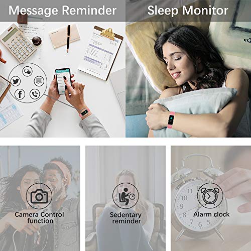 KUNGIX Pulsera Actividad Inteligente, Impermeable IP68 Pulsera Inteligente 0,96 Pulgadas Pantalla Color, Monitor Ritmo Cardíaco y Sueño 14 Modos de Deporte Mujer Hombre Niño Smartwatch Android y iOS KUNGIX Pulsera Actividad Inteligente, Impermeable IP68 Pulsera Inteligente 0,96 Pulgadas Pantalla Color, Monitor Ritmo Cardíaco y Sueño 14 Modos de Deporte Mujer Hombre Niño Smartwatch Android y iOS