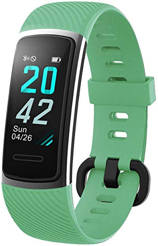 KUNGIX Pulsera Actividad Inteligente, Impermeable IP68 Pulsera Inteligente 0,96 Pulgadas Pantalla Color, Monitor Ritmo Cardíaco y Sueño 14 Modos de Deporte Mujer Hombre Niño Smartwatch Android y iOS